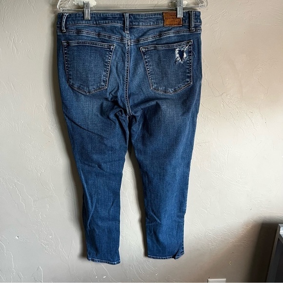 Lucky Brand Lolita Skinny Ankle Distressed Denim Jeans - Picture 7 of 12